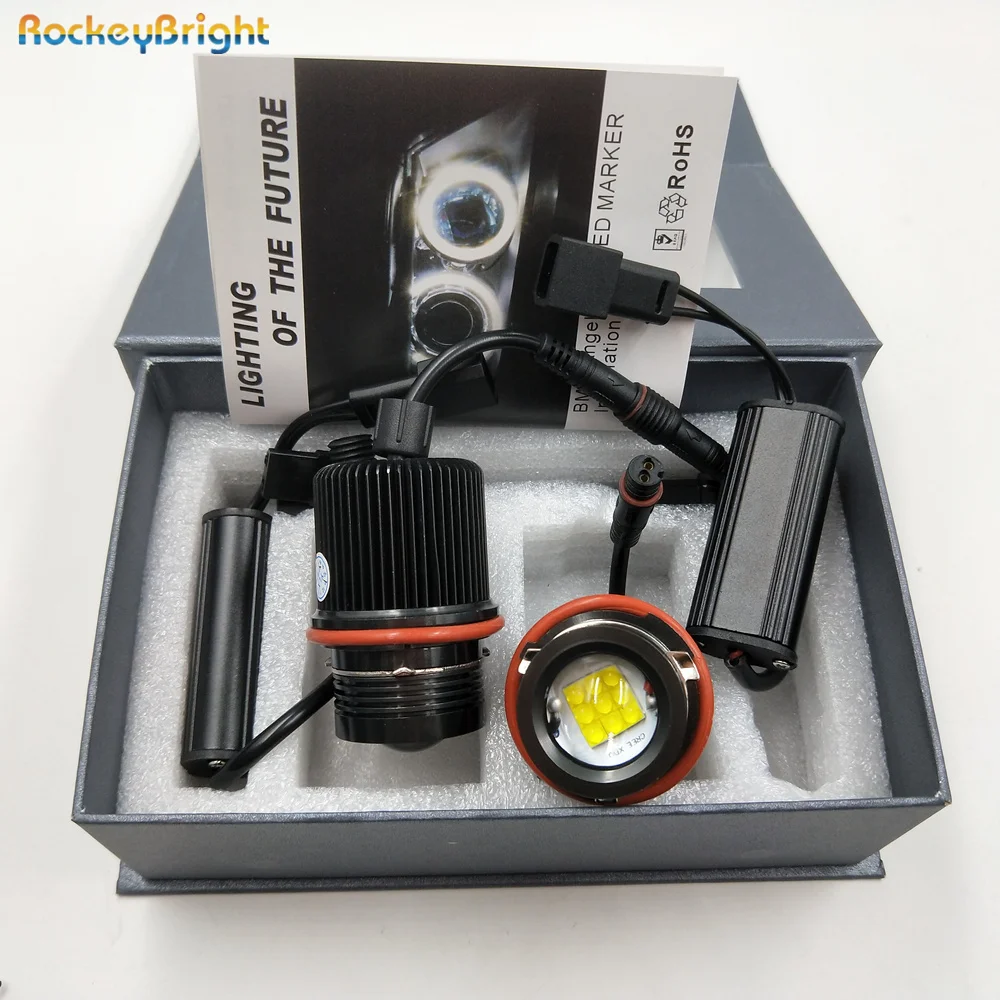 Rockeybright canbus E39 led Ангельские Глазки фара маркер для BMW X3 E83 E53 E63 E64 E60 E61 E87