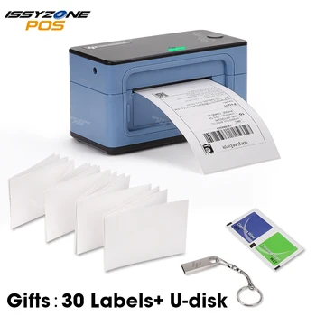 

IssyzonePOS Label Printer 4 inch Thermal Barcode Printer DHL UPS FedEx Shipping Label Print 1.7''-4.1'' Label for Shopify eBay