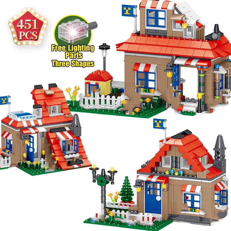 Technic конструктор строительный Дом блок загородный дом семья статический Кирпич