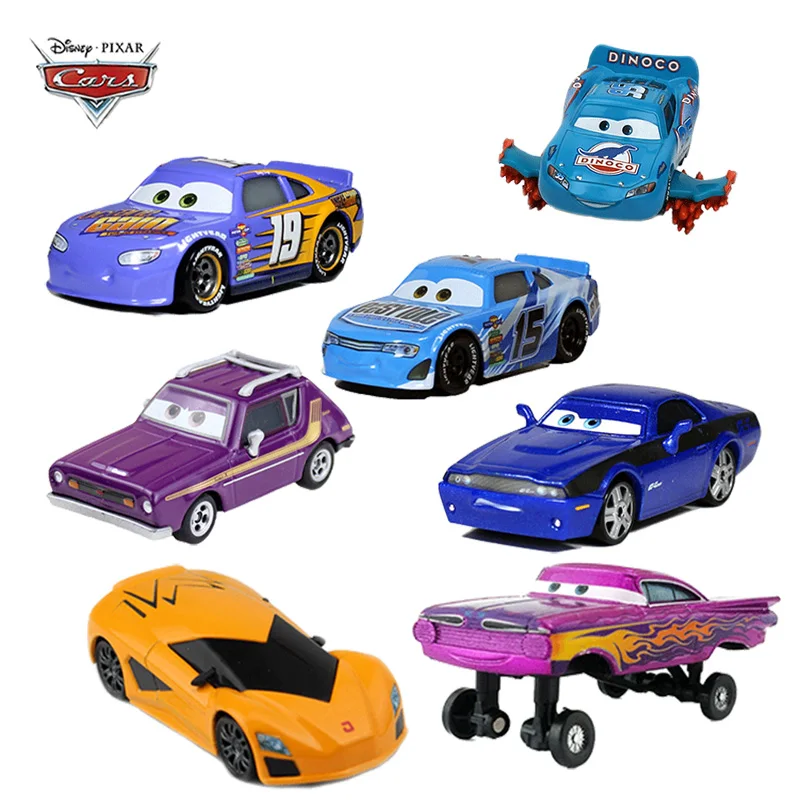 Disney-coches Pixar Cars 2 y 3 troqueles, Rayo McQueen, Jackson Storm Ramirez 1:55, coche de fundición a presión, aleación de Metal, juguete para regalo para niños