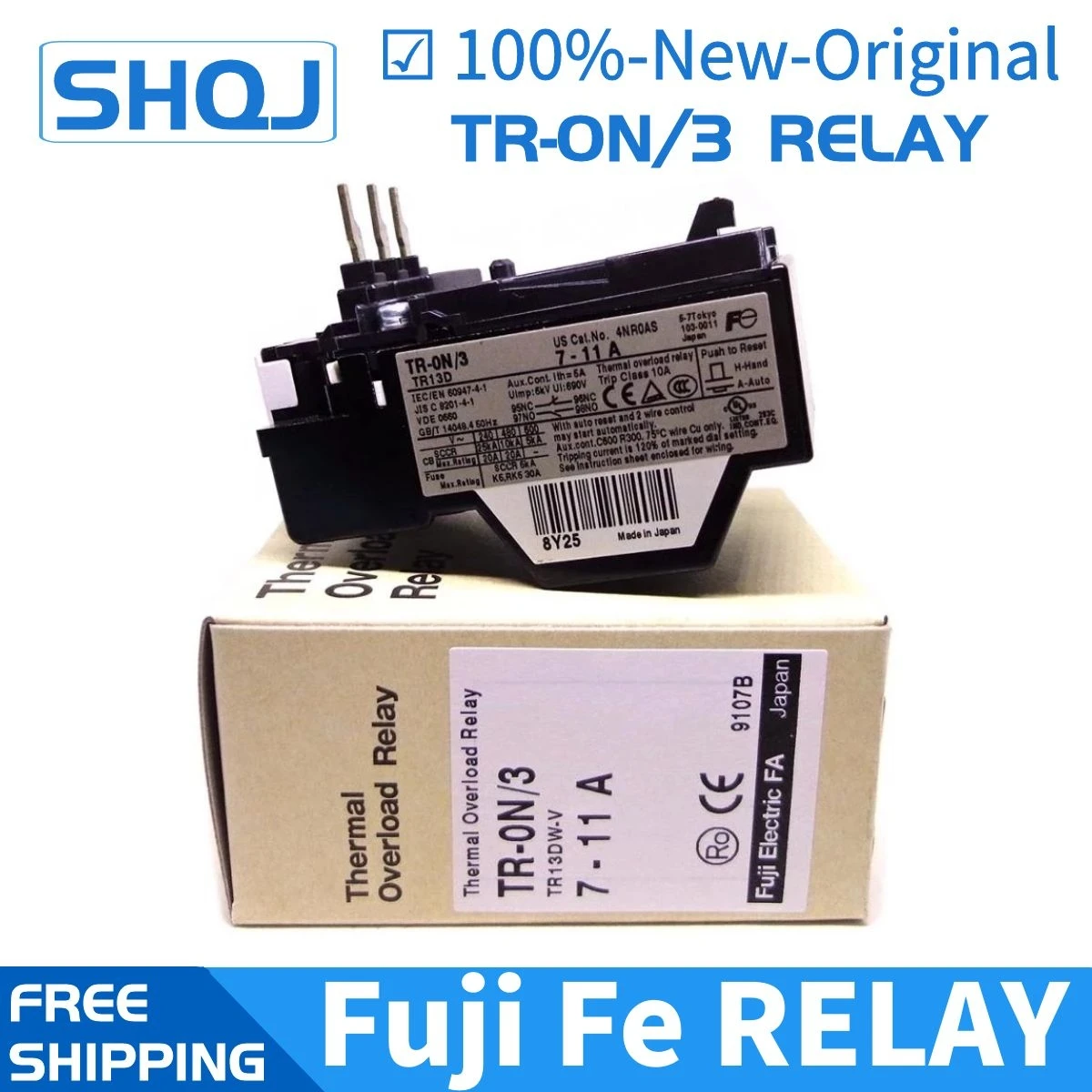 FUJI Thermal Overload Relay TR-ON/3 TR-0N/3 4.0-6.0A new in box Free ship 