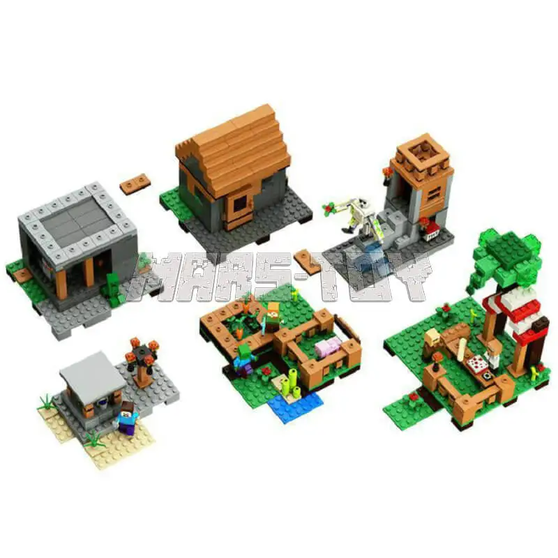 The Village Special Edition Building Blocks With Steve Villagers Action Figures Compatible 21118 Bricks Sets Toys The Village Special Edition Building Blocks With Steve Villagers Action Figures Compatible 21118 Bricks Sets Toys