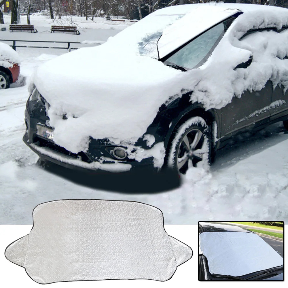 Лобовое стекло автомобиля снежное покрытие солнцезащитный козырек зимний ледяной дождь защита от мороза щит алюминиевая пленка