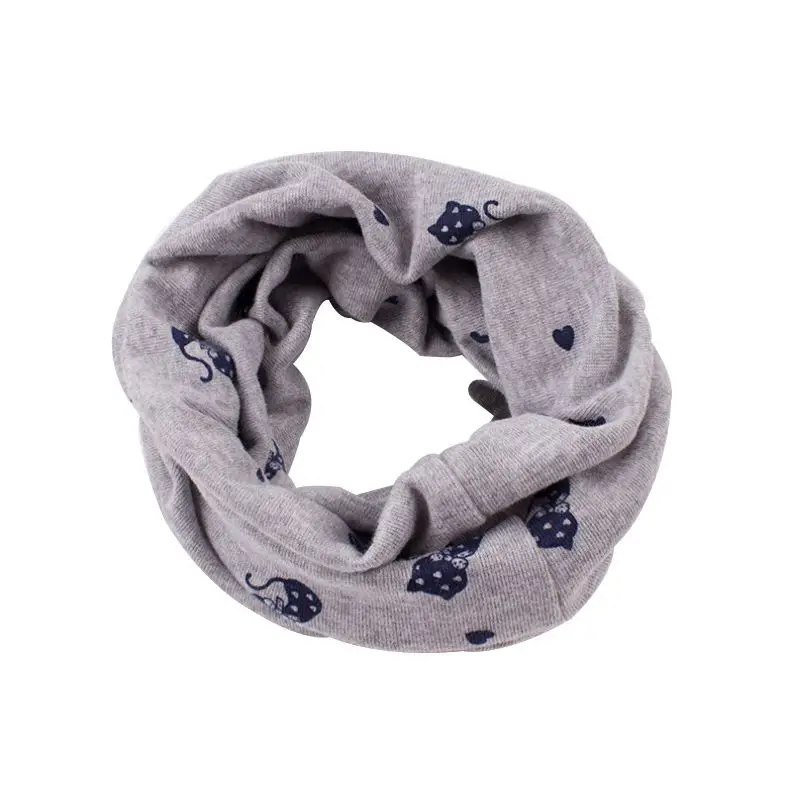 19 New Autumn Winter Children Scarf Baby Bibs Baby Girl Boy Scarves O Ring Lovely Kids Collars Child Ring Scarf - Цвет: 19
