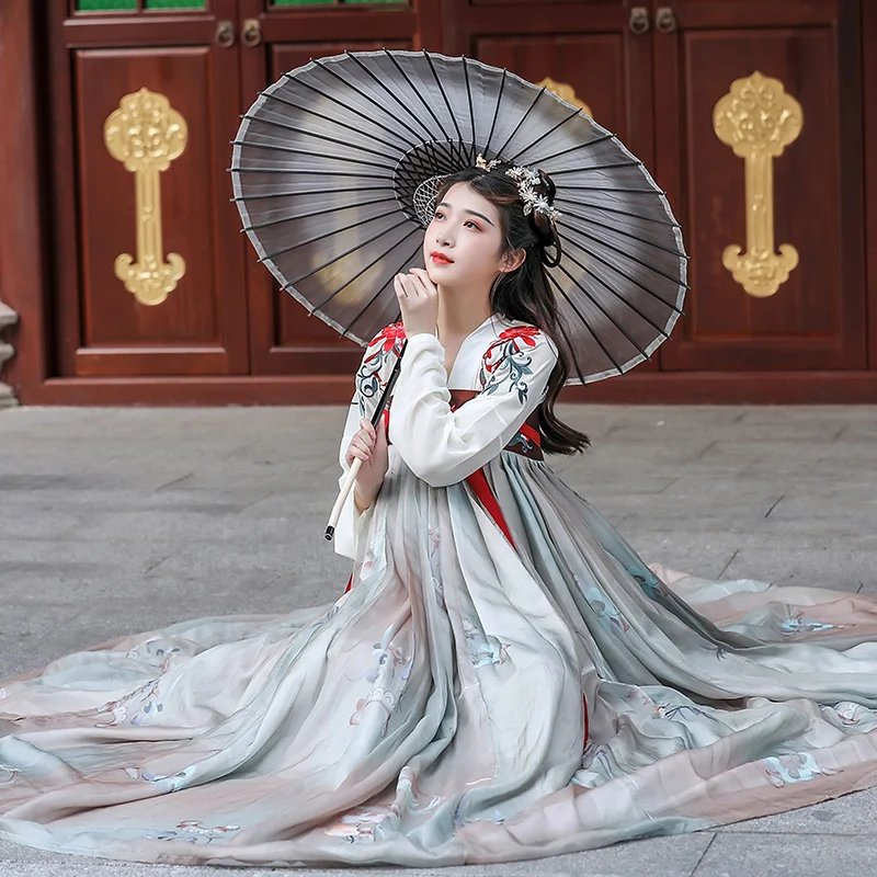 Новинка платье Hanfu Женский костюм феи для косплея сцены одежда театрального