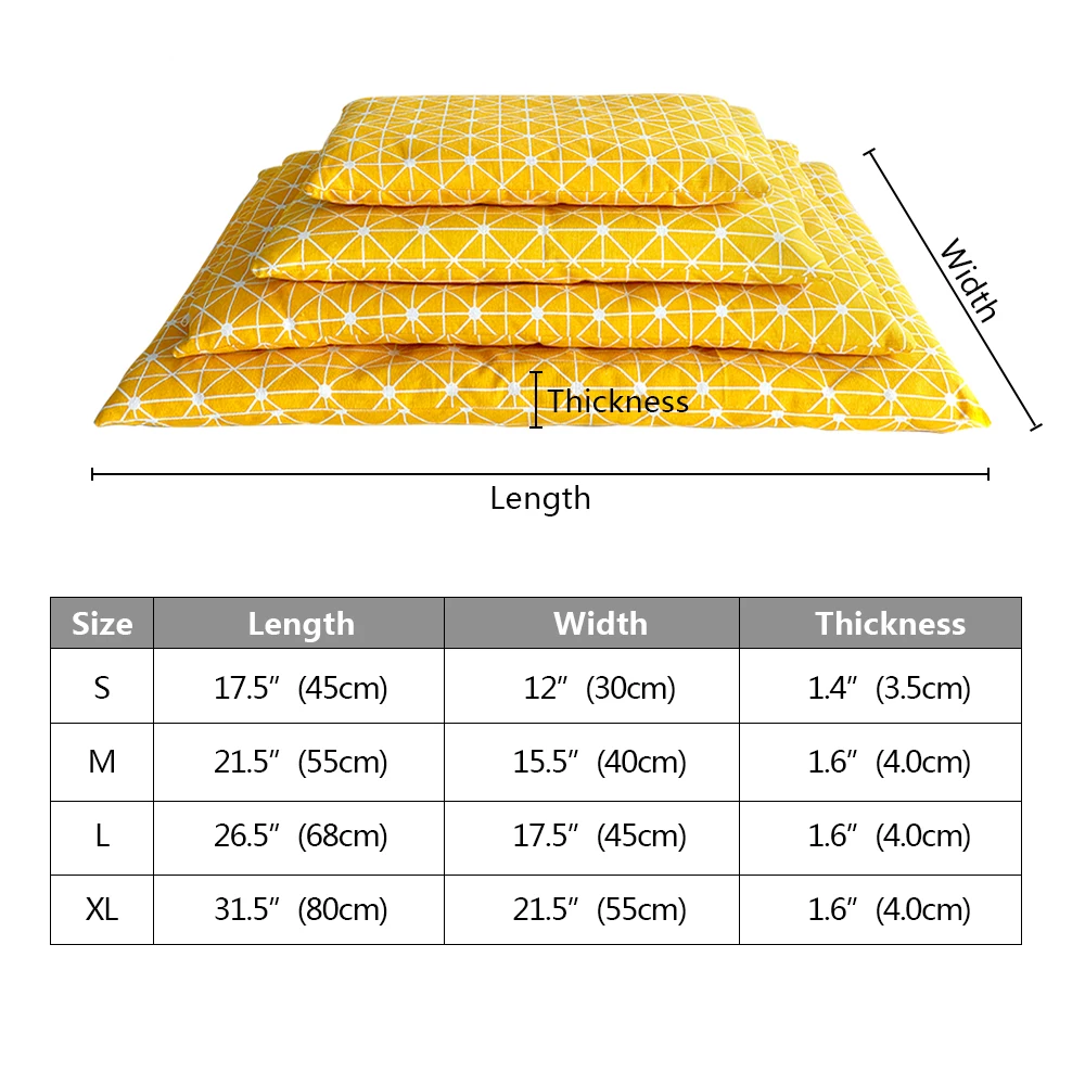 Удобная моющаяся подушка для собак, спальная кровать для домашних животных, подушка для кошек, одеяло, коврики для маленьких, средних и больших собак и кошек