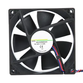 

Cooler Fan 24V 0.40A 9CM 4200RPM Heat Sink Fan for Frequency Converter Chassis (9025 Three-line)