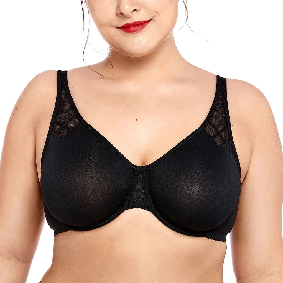 

Women's Molded Full Coverage Firm Support Unlined Smooth Underwire Minimizer Bra