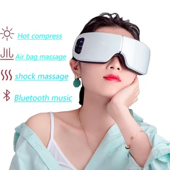 

Smart Eye Massager Facial Massager Bluetooth Music Rechargeable Foldable Air Pressure Heating Massage Relaxation