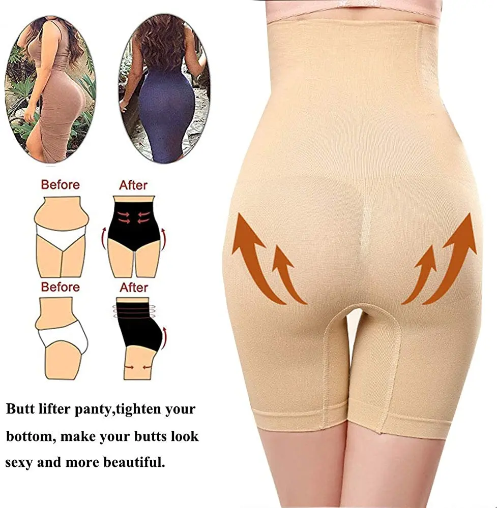 best body shaper Women High Waist Hip Lift Body Shaping Shorts Safety Pants Breathable Slimming Abdomen Panties Underwear Body Shaper Plus Size honeylove shapewear