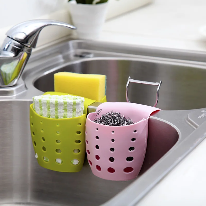 

Clearance Sale Home Kitchen Useful Double Sink Caddy Saddle Style Kitchen Organizer Storage Sponge Holder Rack Tool
