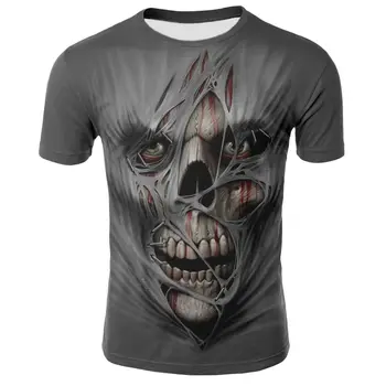 

2020 Summer Printed T-shirt Skull 3d T-shirt Summer Fashion Short Sleeve T-Shirt Top Men/Women Short Sleeve Top