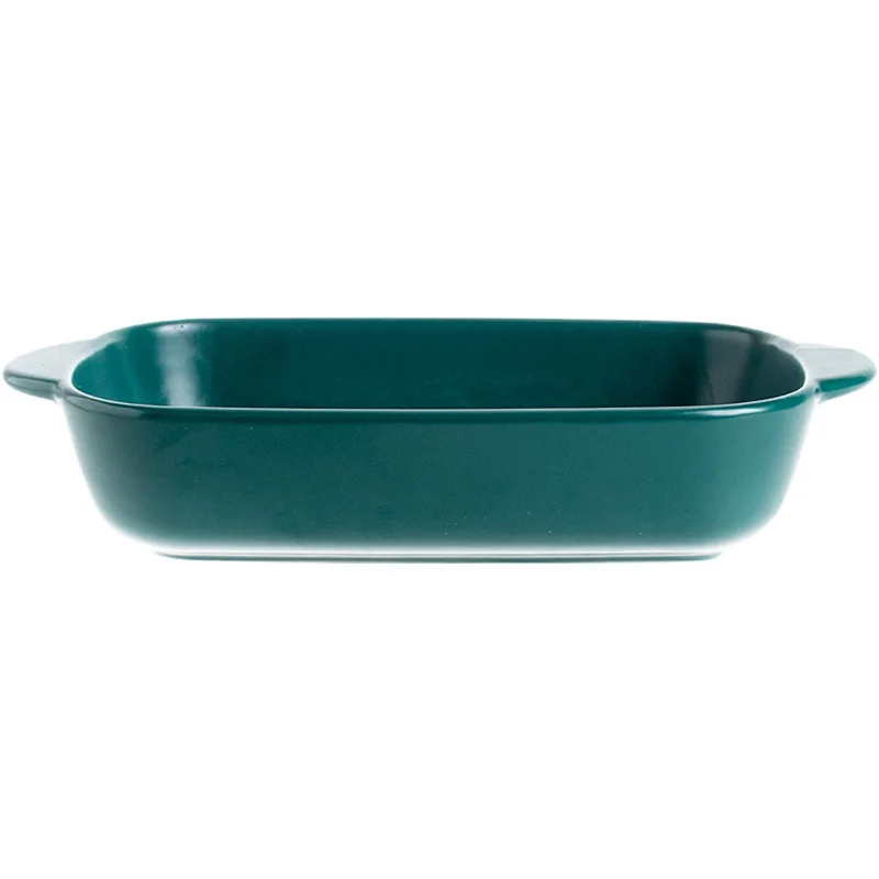 Nordic matte 9.5 inch double ear ceramics baked dish cheese baked dish dish dish household tableware