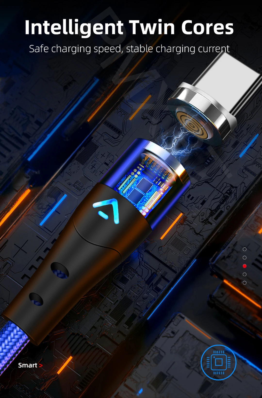 Магнитный Micro USB кабель для iPhone X samsung Xiaomi Redmi мобильный телефон Быстрая зарядка usb type C кабель магнит зарядное устройство провод шнур
