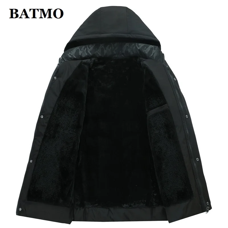 BATMO Новое поступление зимние высококачественные мужские парки с капюшоном, мужские куртки с капюшоном, M1906