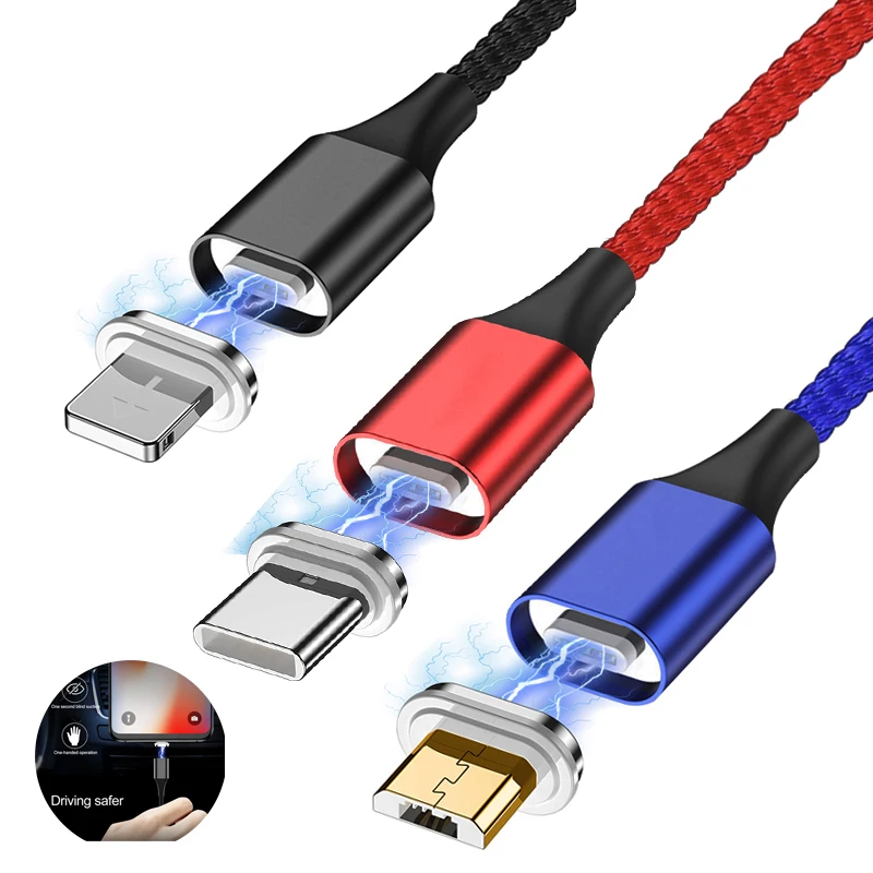 Magntic кабель Micro usb type C кабель для быстрой зарядки для iPhone 11 Pro MAX магнит Зарядное устройство USB C Android для iOS кабель для мобильного телефона