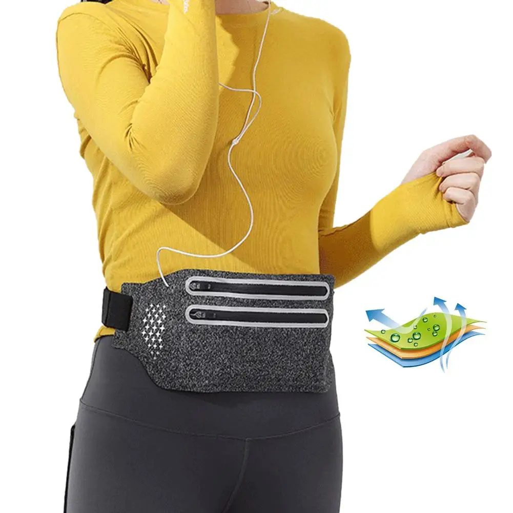 Тонкая поясная сумка для бега ремня ультра светильник Спортивная телефона