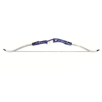 

F165 Recurve Bow Length 68 Inches 24/28 Lbs in in Red Black/Blue Aluminum Alloy Handle and Maple Limbs for Archery Hunting