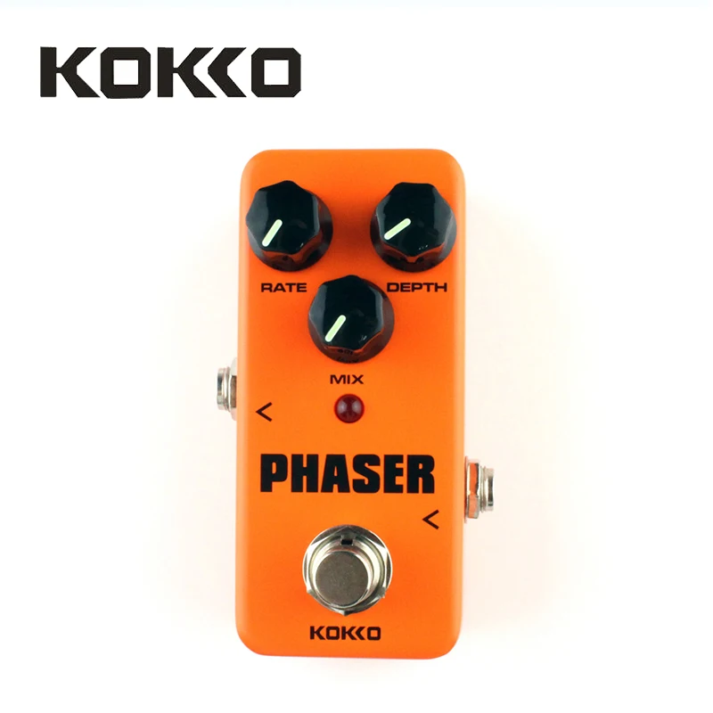 KOKKO гитарный Педальный компрессор овердрайв усилитель Педаль Эффекта Искажения тюнер адаптер питания кабель хор петлер реверберации педаль - Цвет: Phaser
