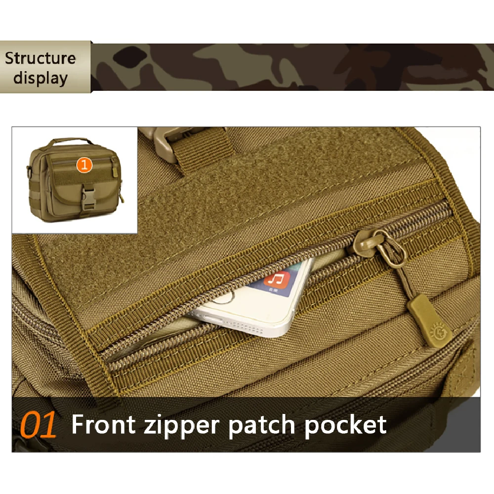 Outdoor Sport Bag Military Tactical Bags Sports Bag Diagonal Shoulder Backpack Camping Hiking Bags Camouflage Hunting Backpacks