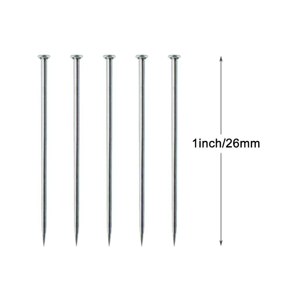 1600pcs Stainless Steel Dressmaker Straight Quilting Pins Fine Satin Ball Head Pins 26mm for Jewelry Making DIY Sewing Tools images - 6