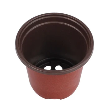 

100*Seedling Trays Fall Seedling Tray Pot Ornament Red+Black Plastic Resistant Transplant Brand New