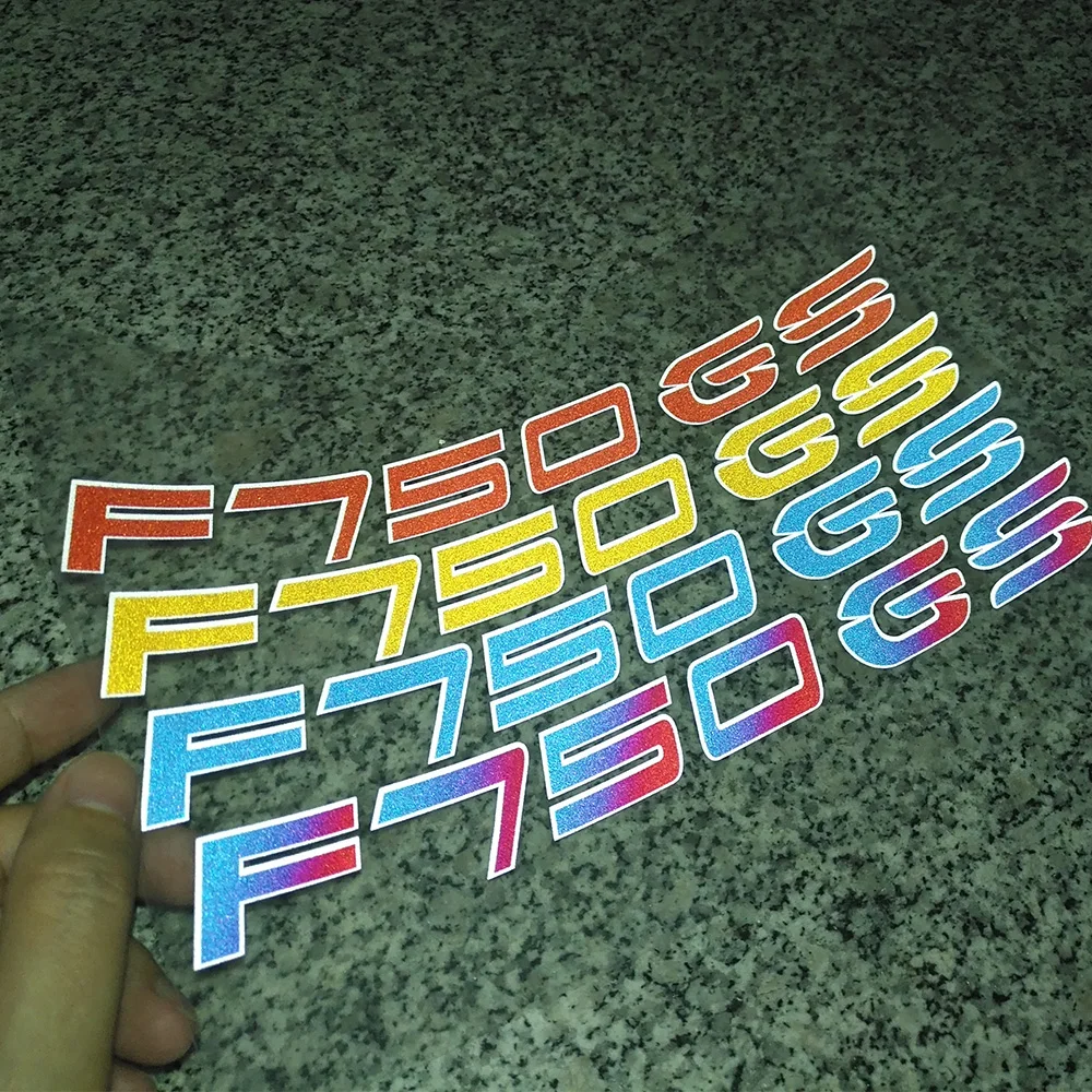 

4PCS Motorcycle Body shell Wheels Rims Fairing Helmet Tank Pad Decoration Logo Stickers Decals For BMW F750GS F750 ADV GS 750