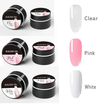 

2019 New Nail Gel White Nail Extension Gels Thick Builder Gel Natural Camouflage UV Gel 15ml Acrylic Quick Extension Gellak
