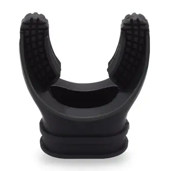

Durable Silica Gel Black Diver Freedom Breath Mini Diving Euipment Oxygen Cylinder Bite Pressure Adapter Scuba Lung Bite