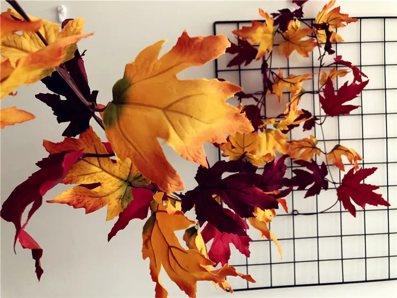 C style Осенние гирлянды с лампочками в форме ананаса из кленового листа, гирлянды с лампочками в форме ананаса, украшения для рождественской вечеринки - Испускаемый цвет: C style
