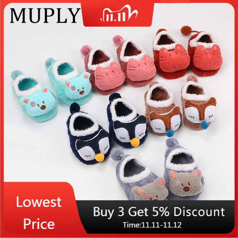 

Newborn Spring Autumn Fox Socks Coral Fleece Cute Sokken Cartoon Meias Soft Animal Patter Baby Boy Socks Baby Girl Socks