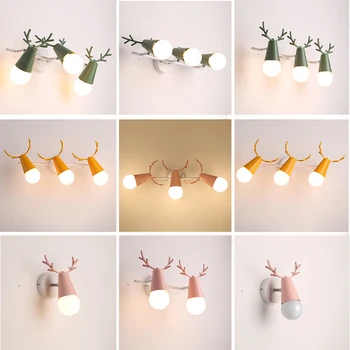 

nordice lamparas de techo colgante moderna abajur lampes suspendues iron glass ball bedside aisle living room wall lamp