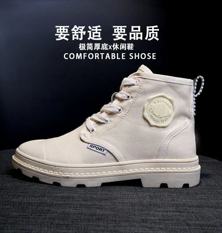 

Martin Boots British Style 2019 Summer Breathable New Style Lace up Front Waterproof Platform Short round-Toe Cross Straps Boob