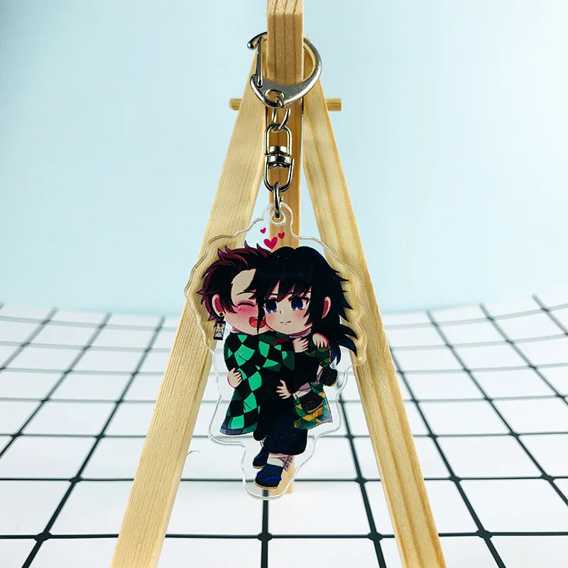 see chart 1 шт. Новое поступление фанаты аниме Demon Slayer: Kimetsu no Yaiba/Kamado Tanjirou Kamado Nezuko брелки - Цвет: see chart