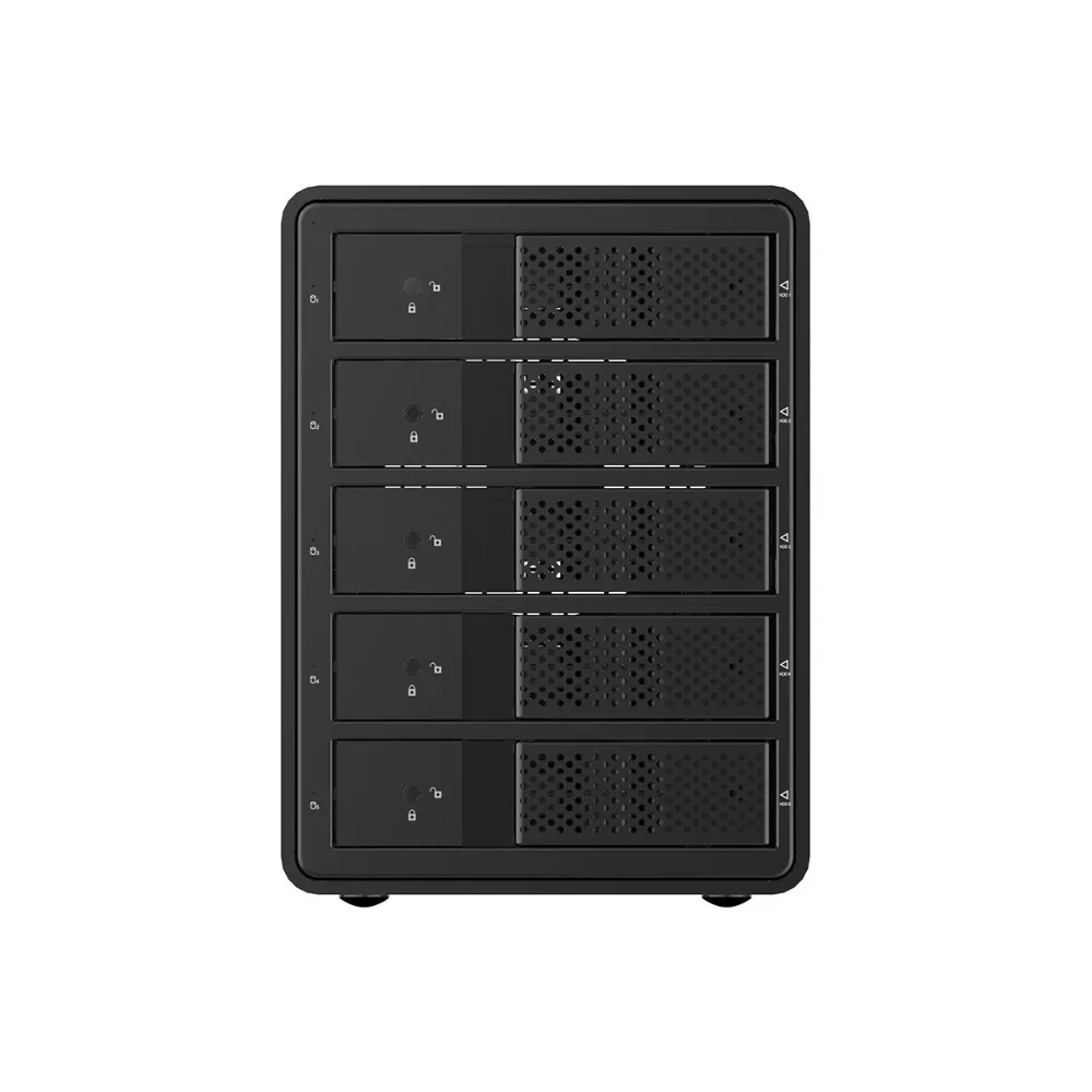 ORICO 3,5 дюймов 5 bay USB3.0 для SATA HDD док-станция с RAID алюминиевый корпус для жестких дисков 150 Вт внутренний адаптер питания HDD Чехол