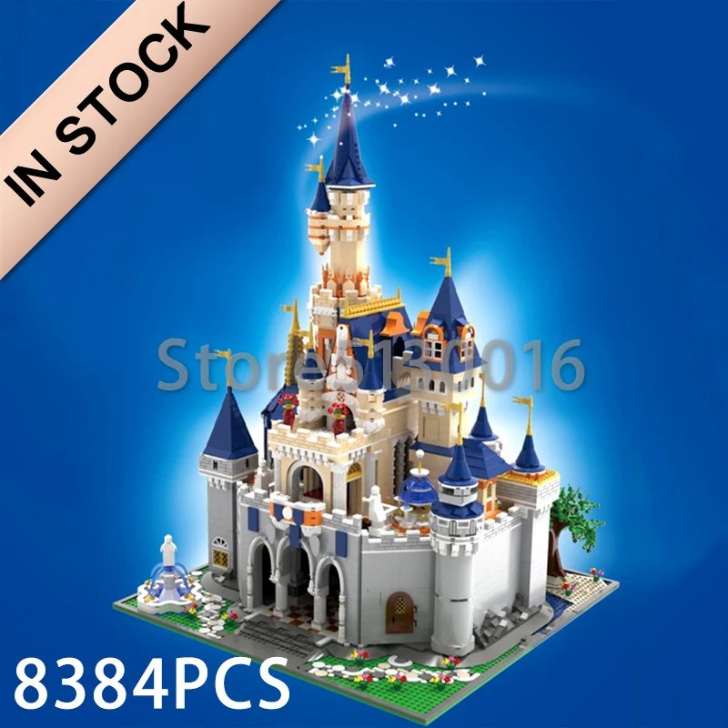 

13132 Paradise Princess Dream Castle Creator Series 8388PCS UCS Set Building Blocks Bricks 71040 16008 Kids Christmas Toys