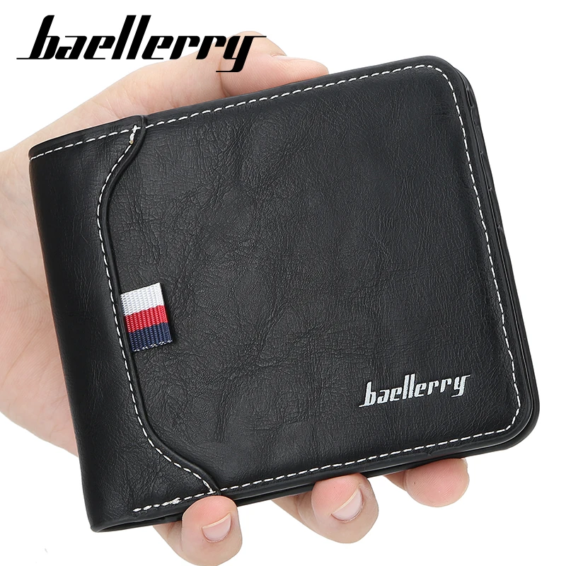 Топ Винтажный Мужской кожаный брендовый Роскошный кошелек короткие тонкие мужские кошельки для денег Клип Кредитная карта доллар цена Portomonee Carteria