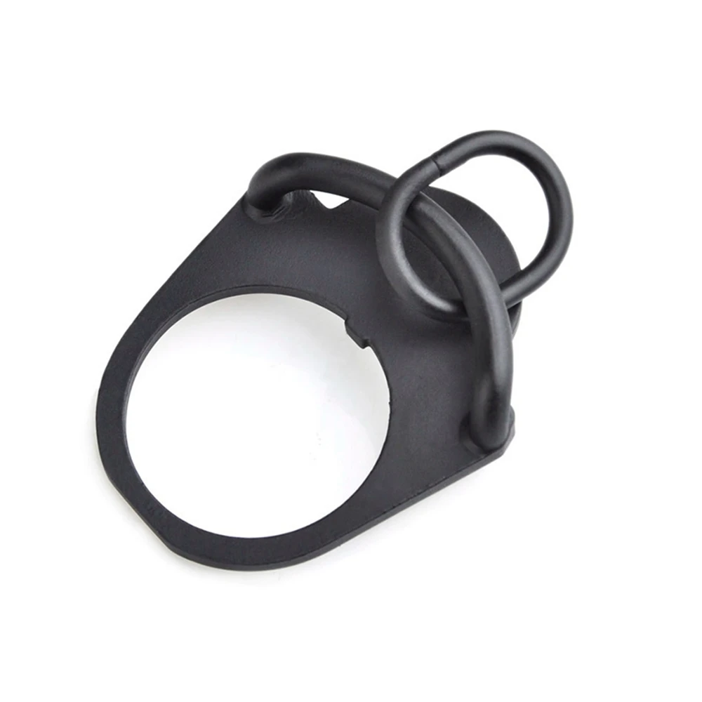 Алюминиевая петля Вертлюг Ambidextrous Sling Attachment Point для M4 Airsoft GBB Sling Adapter Охотничьи аксессуары ME04017 - Цвет: BK