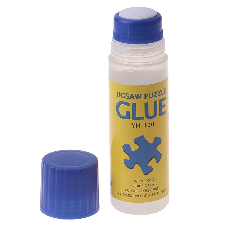 120ml Multifunctional Jigsaw Puzzle Conserver Glue Self Apply Non- Toxic  Fast Dry Transparent Gel for Stick Paper