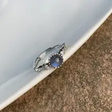 

natural stone Moonstone ring female handmade ring Jewelry for Women Gift