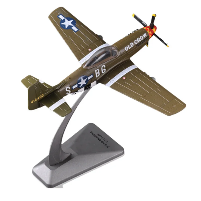 Коллекция 1: 72 весы американская армия США P-51D истребитель литой под давлением сплава модель самолета дисплей для детей и взрослых