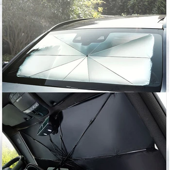 

Car Sun Shade Umbrella Sun Protection Multi-function Foldable Convenient Car Windshield UV Block Sun Visor Cover