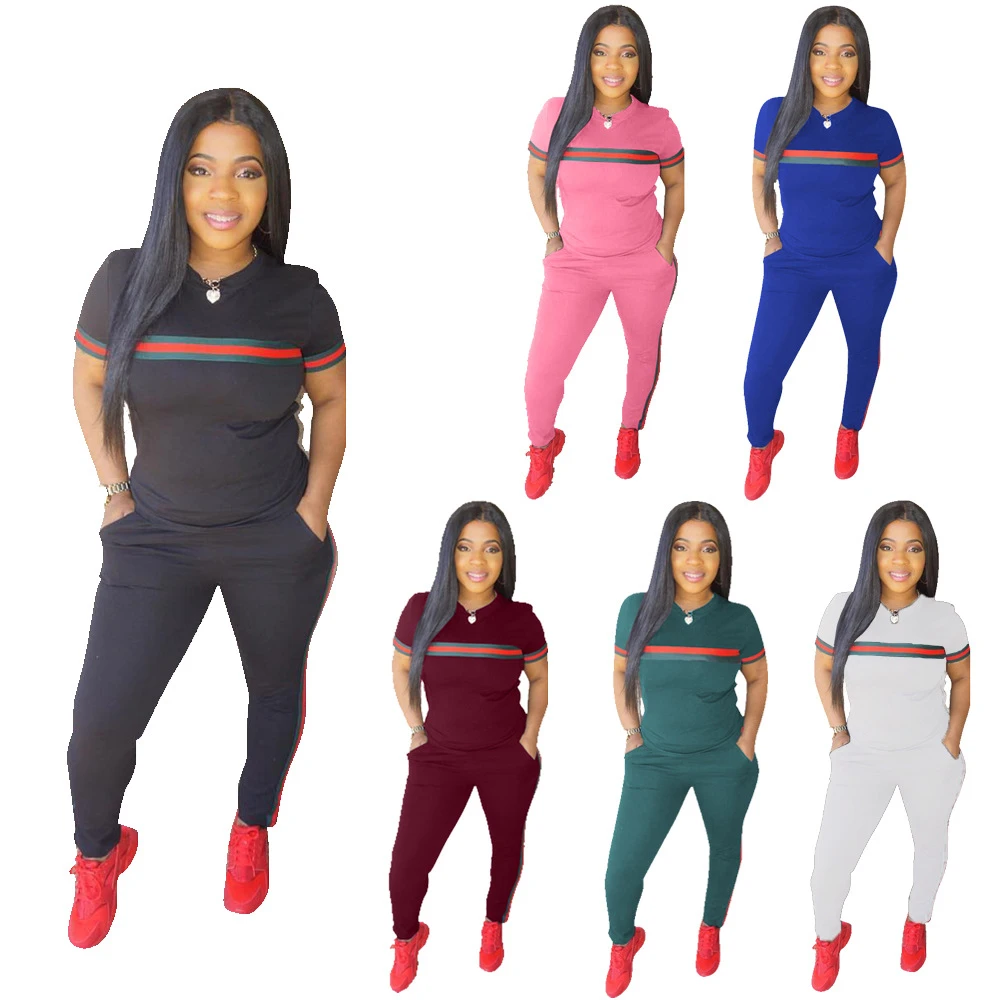 Details about Plus Size Women Sporty Tracksuit Suits Short Sleeve Tops T Shirts Leggings Pants Details about Plus Size Women Sporty Tracksuit Suits Short Sleeve Tops T Shirts Leggings Pants