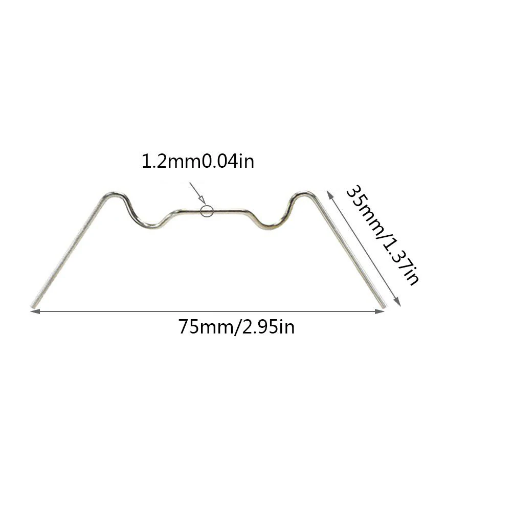 50PCS W-type gift Garden Ground Nail 1.2mm Shaped Garden Soil Nail Mulch Fix Tool Greenhouse Film Suitable for Boards, Wallpaper