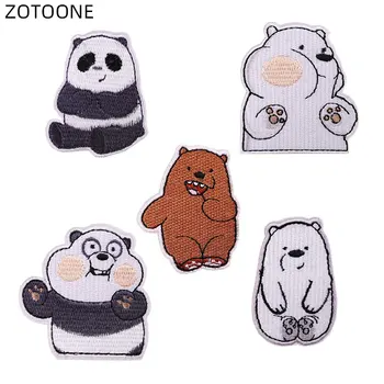 

ZOTOONE Sew on Iron-on Patches for Clothes Jeans Cute Bear Heat Transfers Embroidery Stickers for Kids DIY Patch Appliques G