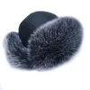 MTTZSYLHH Men's Pilot Hat Fox Fur Russian Winter Hat Warm Upscale Ears Bombshell Artificial Leather Free Shipping ► Photo 3/6