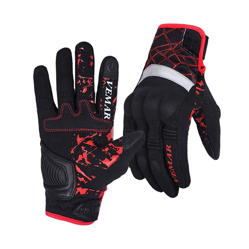 Vemar Gloves Mx Dirt Bike Touch Screen Phone Guantes Motorcycle Dirtbike  Bmx Race Luvas For Men Gift Moto Red Black Gants - Gloves - AliExpress