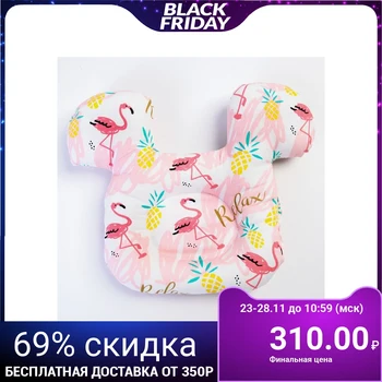 

Children's orthopedic pillow "Flamingo on pink", color blue 4604684