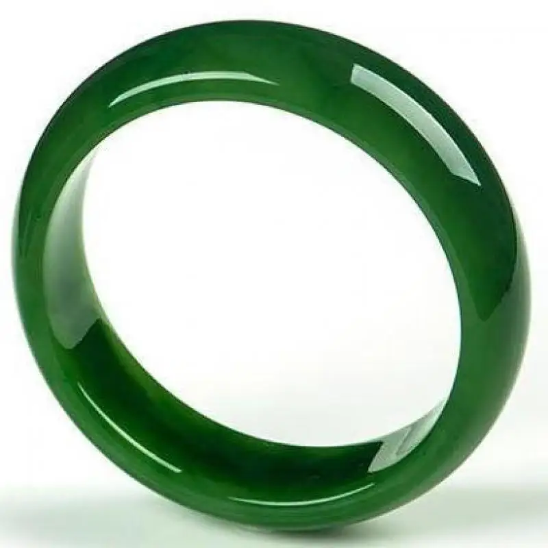 

100% Real Green Jade Bangles Natural Handmade Bracelets Floating Flower Emerald Ladies Bracelet Jade Gift Bangles Lady Partygift