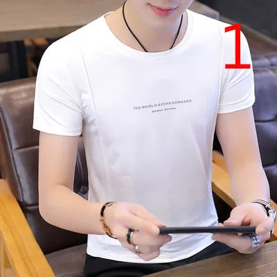 

2019 new summer Korean version of the self-cultivation tide small stand collar half sleeve
